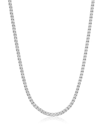 Nialaya Men's Necklace Tennis Necklace in Silver Tennis Necklace in Silver 20 inches / 50.80 cm MNEC_423